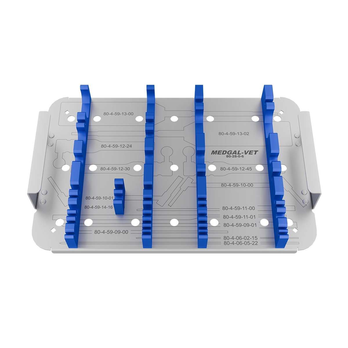 Paleta na instrumentarium do wkrętów kompresyjnych